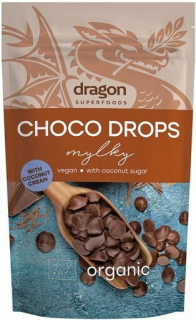 Choco drops Milky bio 200g Dragon Superfoods
